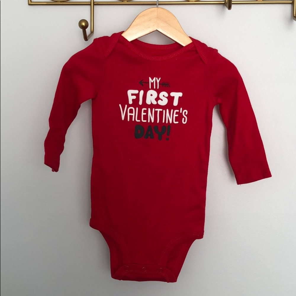 NWOT 1st Valentine’s Day onesie